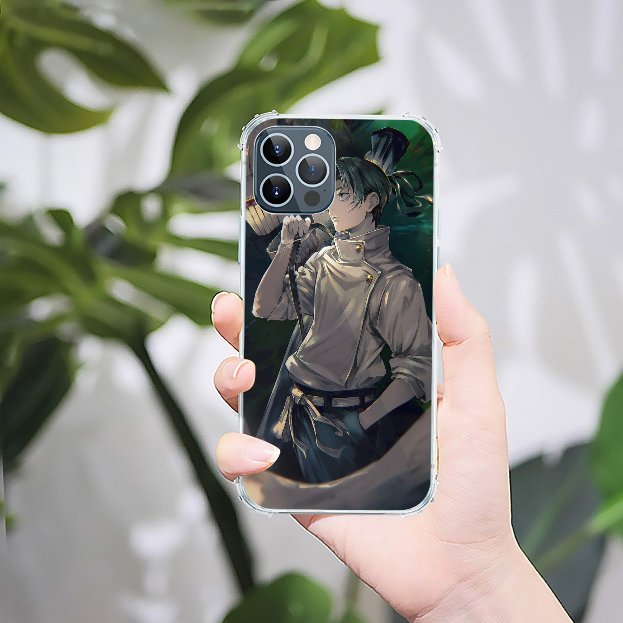 （画像用） 呪術廻戦 Jujutsu Kaisen 【iPhone 12シリーズ対応】透明スマホケース（クリアソフトケース）